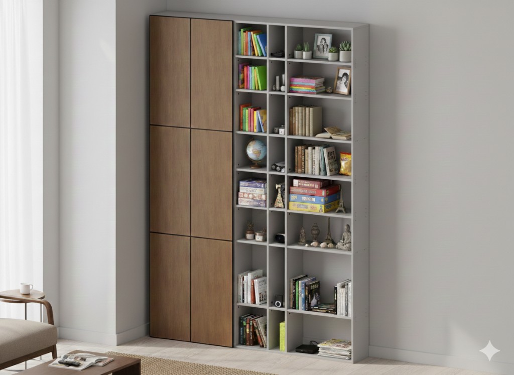 Визуализация модульного стеллажа